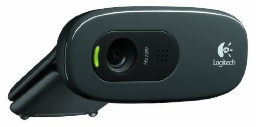 EUC Logitech C270 HD Webcam 720p Widescreen HD Video Calling +Light Correction