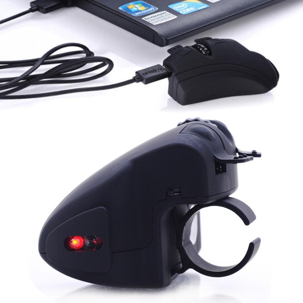 Mini Bluetooth-compatible Wireless Finger Ring Mouse Ergonomic Handheld Optical