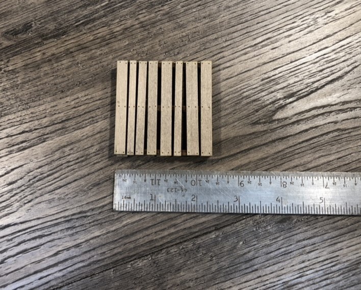 F Scale Pallet Detail Set Kit. Unpainted