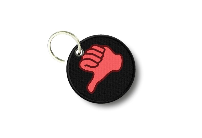Keychain Round Printed Double-Sided Bad Inch Decrease