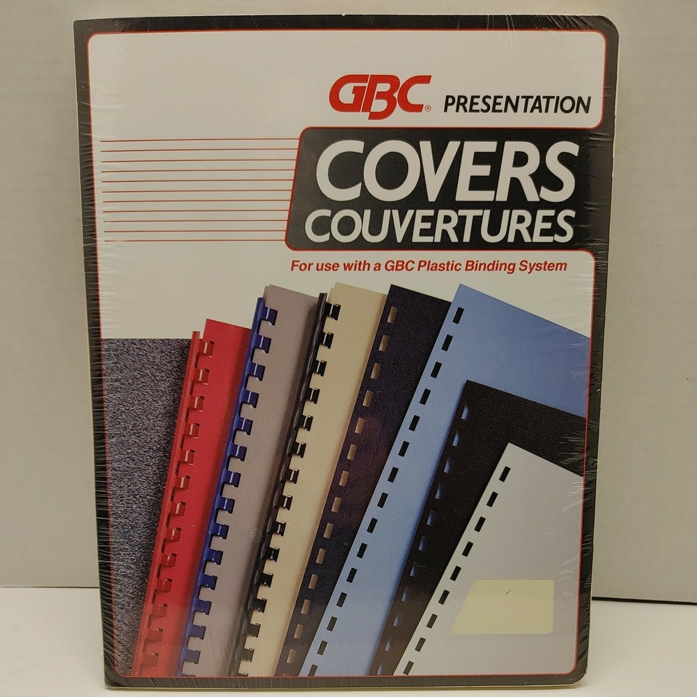 GBC Sturdy Grain Parchment Presentation Covers Plastic Binding 25 sets 2001003