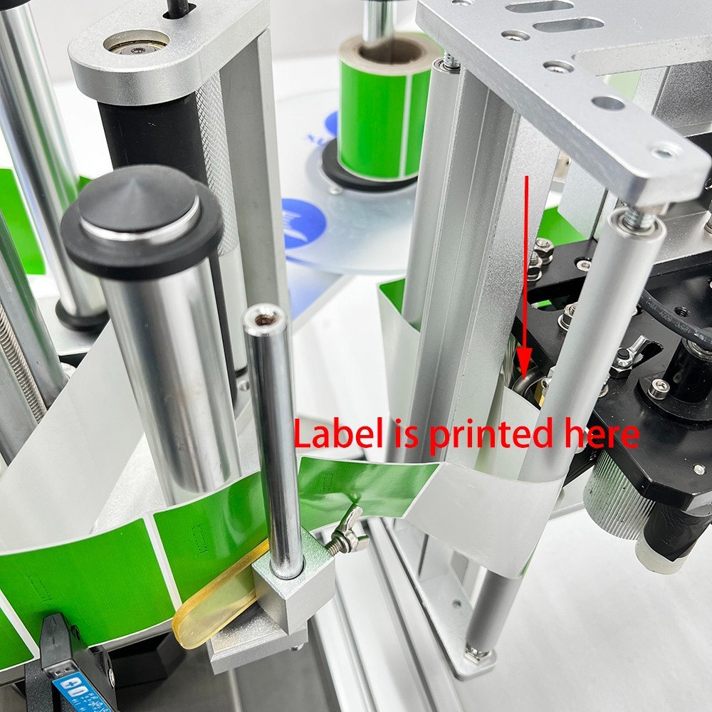 Auto Desktop Conveyor High Speed Coding Labeling Machine with Printer 1.57"-3.9"