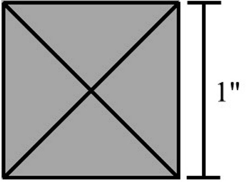 Colored Bevels - 1x1 Bevels - GRAY (5)