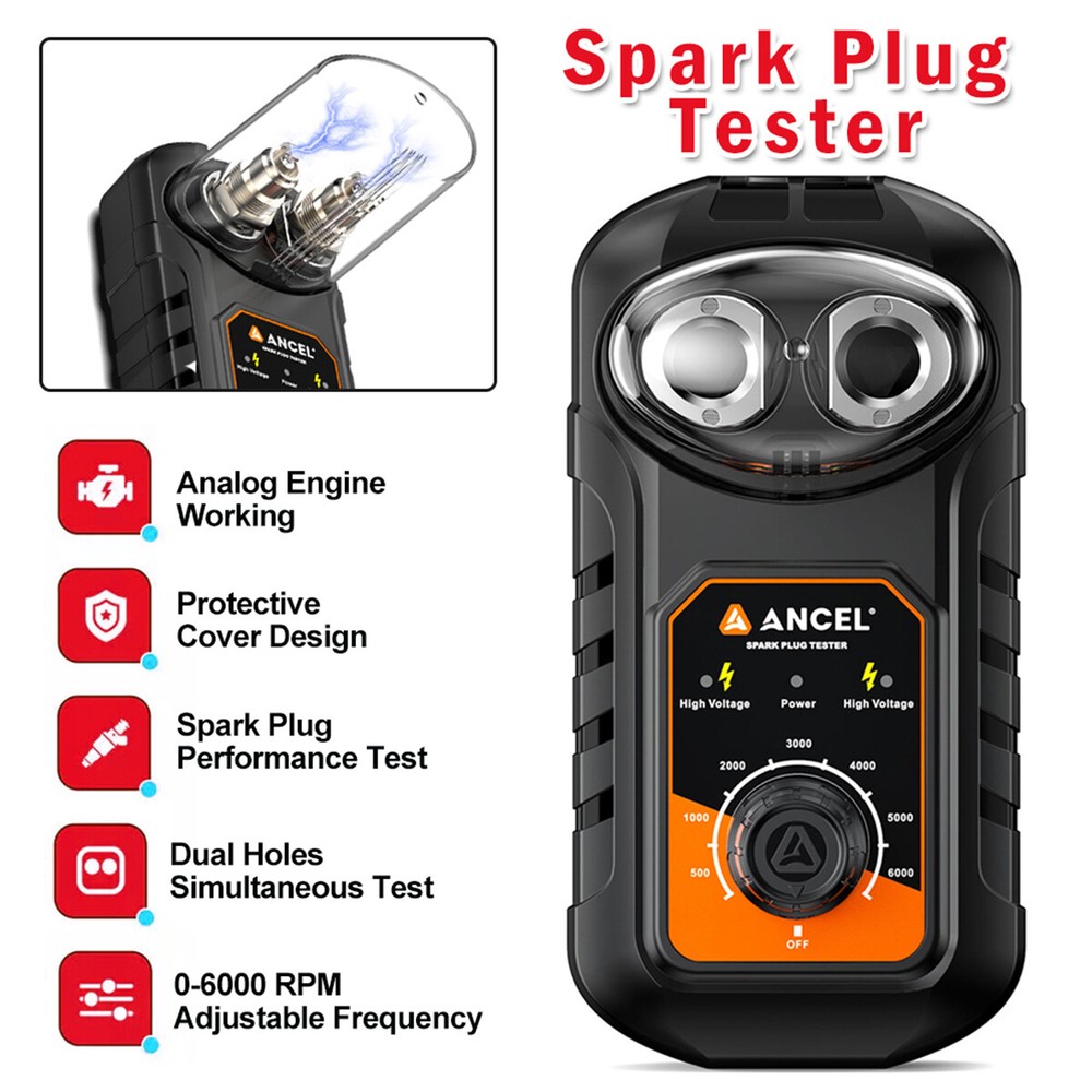 ANCEL SP21 Spark Plug Tester Auto Ignition System Tester Diagnostic Test Tool