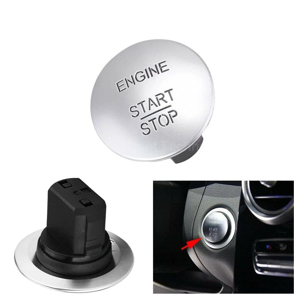 Keyless Push Start Stop Button Go Engine Ignition Switch for Mercedes Benz