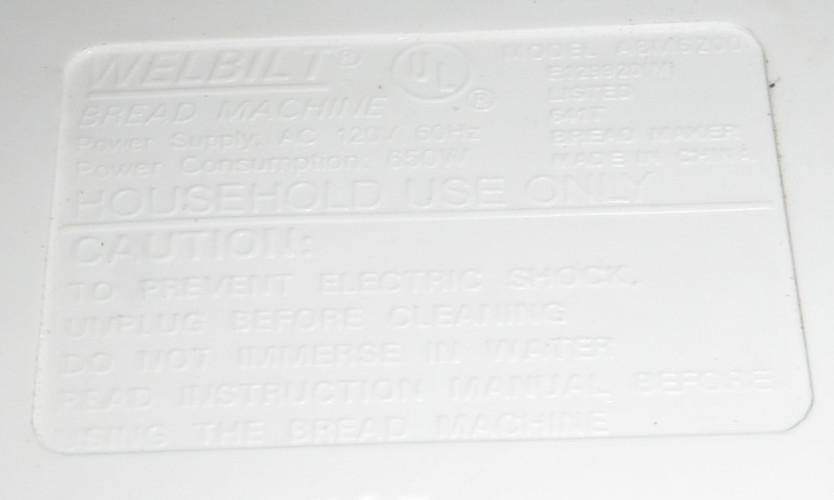 Hinge for Welbilt Bread Machine Model ABM6200 only