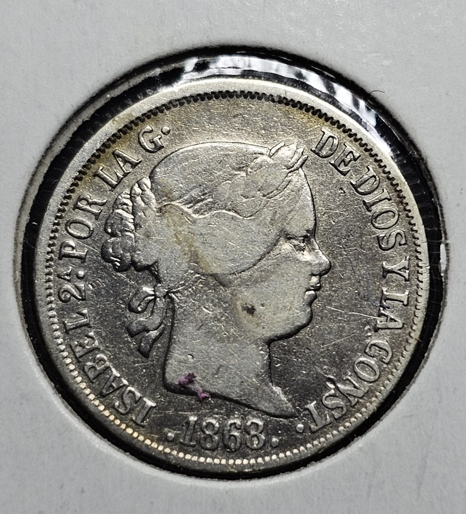 1868 10 Centavos España