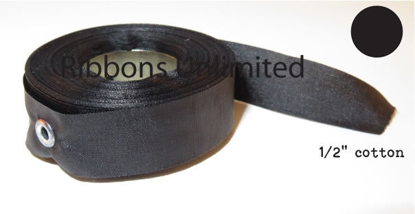 Fits 1/2" Black Replacement Cotton Typewriter Adding Machine Ribbon 7 YDS NEW