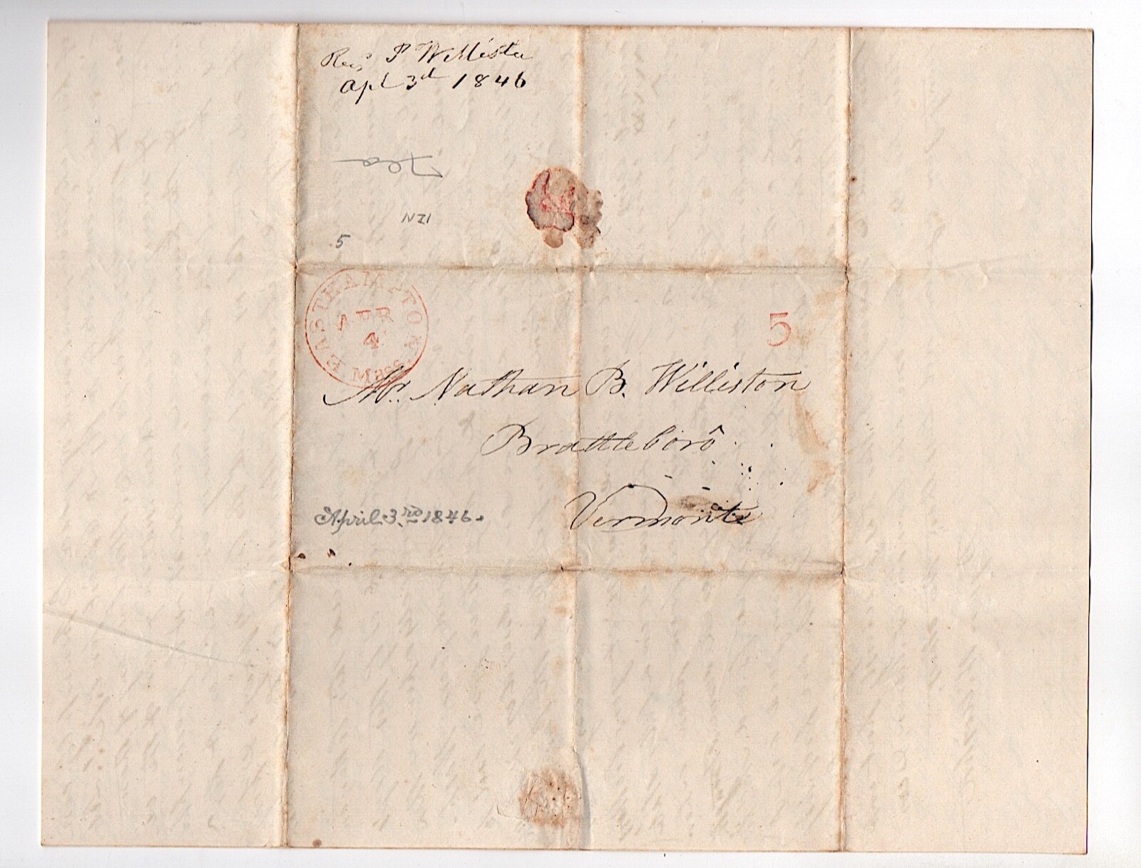 Payson Williston (1764-1856) First Minister at Easthampton, Mass.