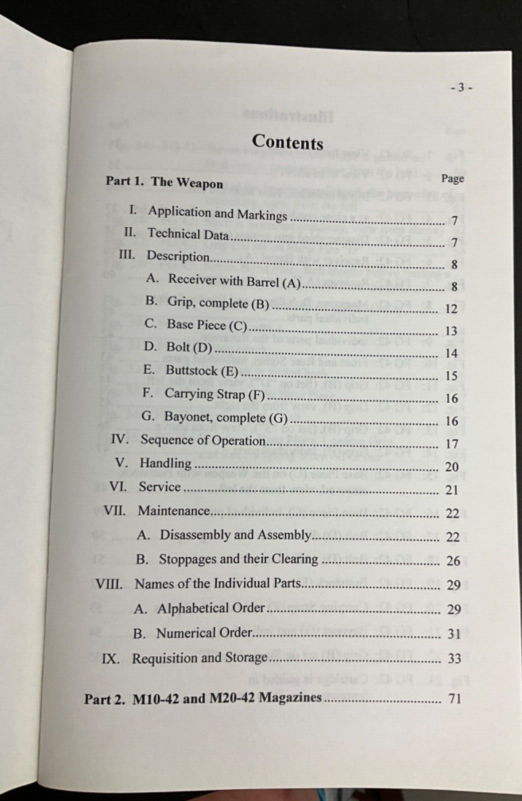 MANUAL FG 42 PART 1 & 2 GERMAN PARACHUTE RIFLEMAN MILITARIA COLLECTIBLE