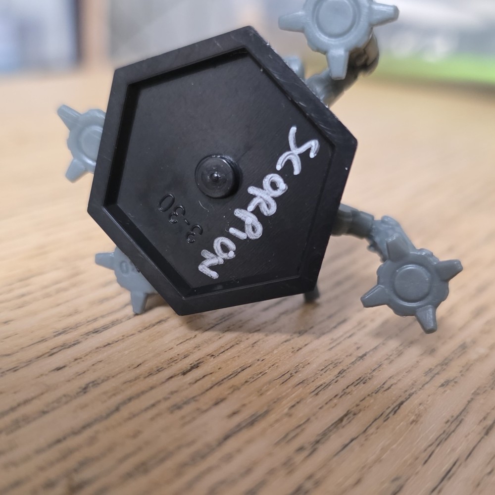 Battletech Scorpion Unpainted Miniature Gray Plastic Hex Base