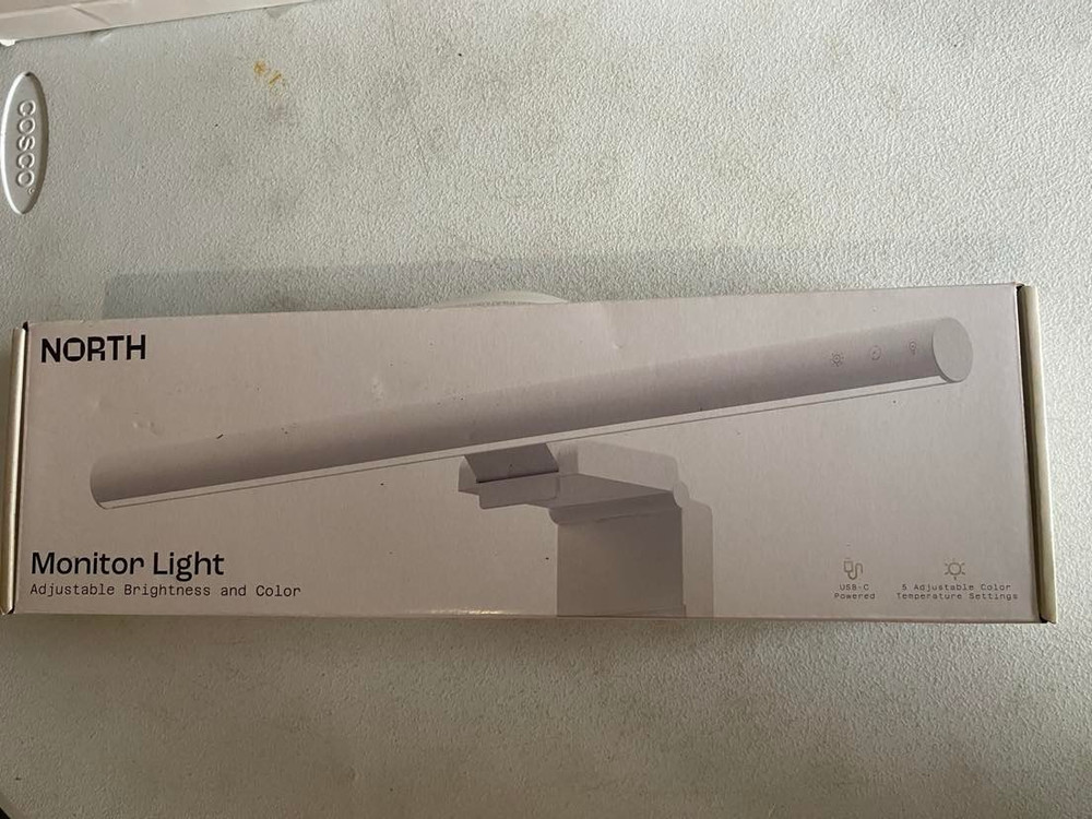 North Adjustable Monitor Light: LED Touch Sensor with USB-C Cable