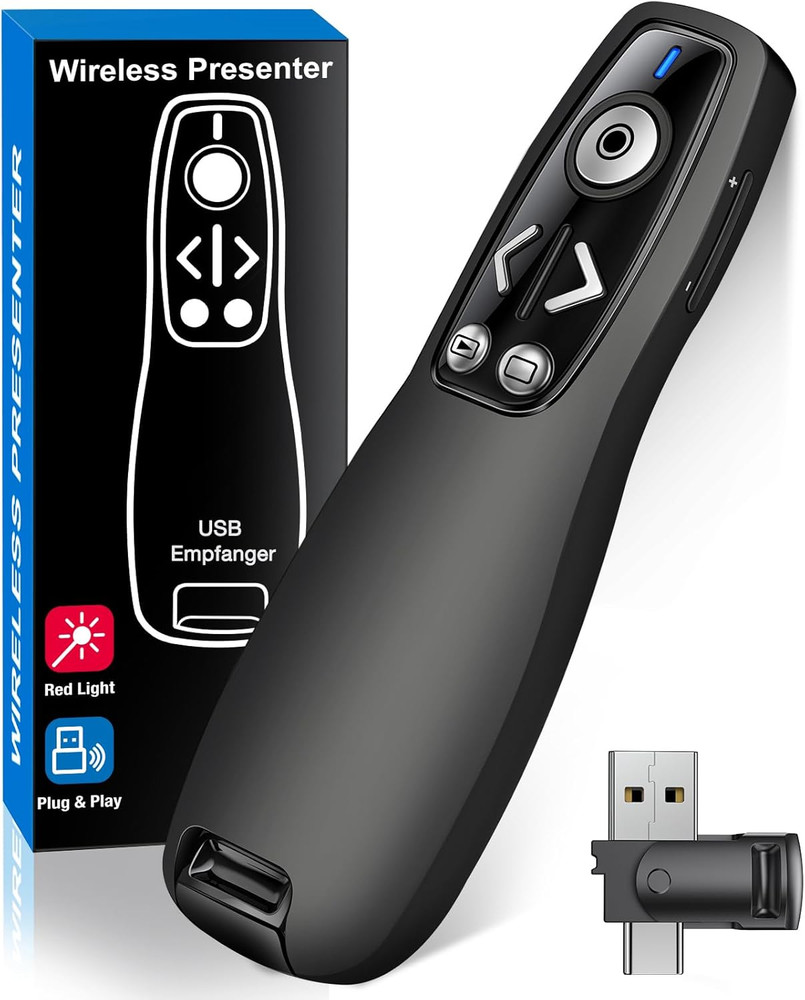 Presentation Clicker Wireless Presenter Remote for PowerPoint, Powerpoint Clicke