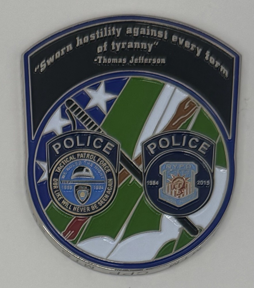 NYPD Strategic Response Group 1 Challenge Coin