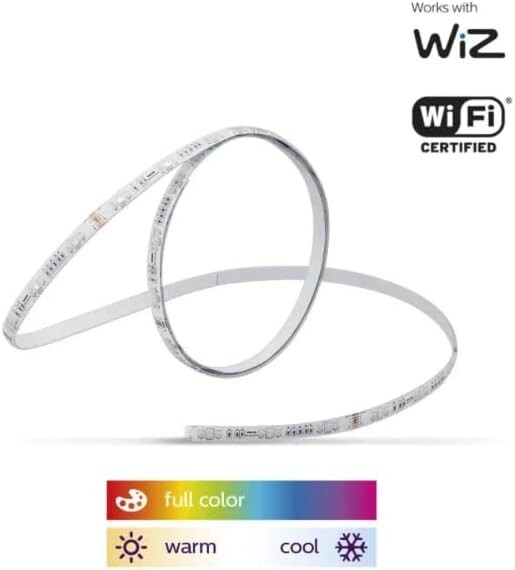 Philips 6.5ft Smart LED Light Strip 20W Tunable, Wi-Fi Full Color, 1600 Lumens