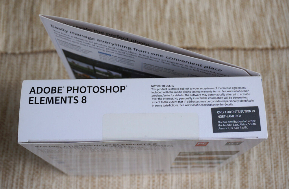 Photoshop Elements 8 for Windows - New Sealed - Photo Editing Software