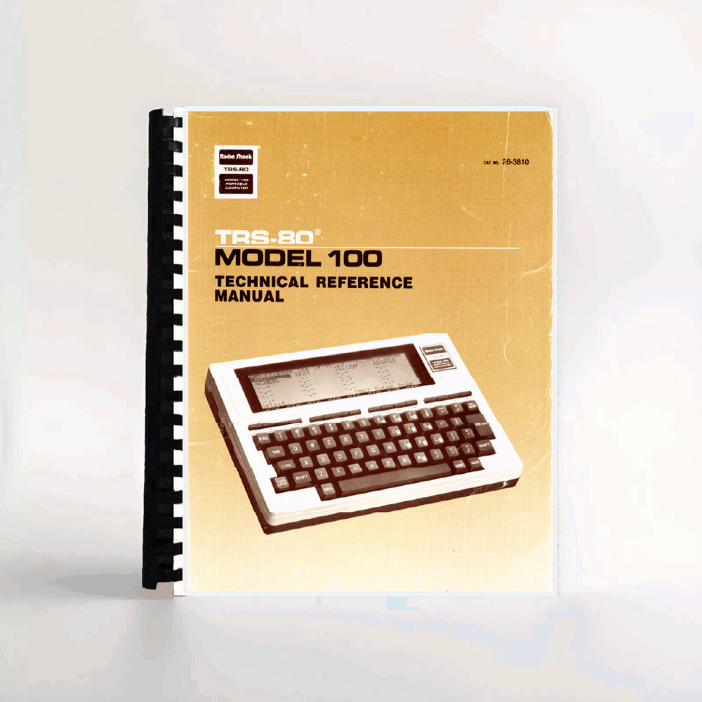 Radioshack Tandy TRS-80 Model 100 Portable Computer Technical Reference Manual
