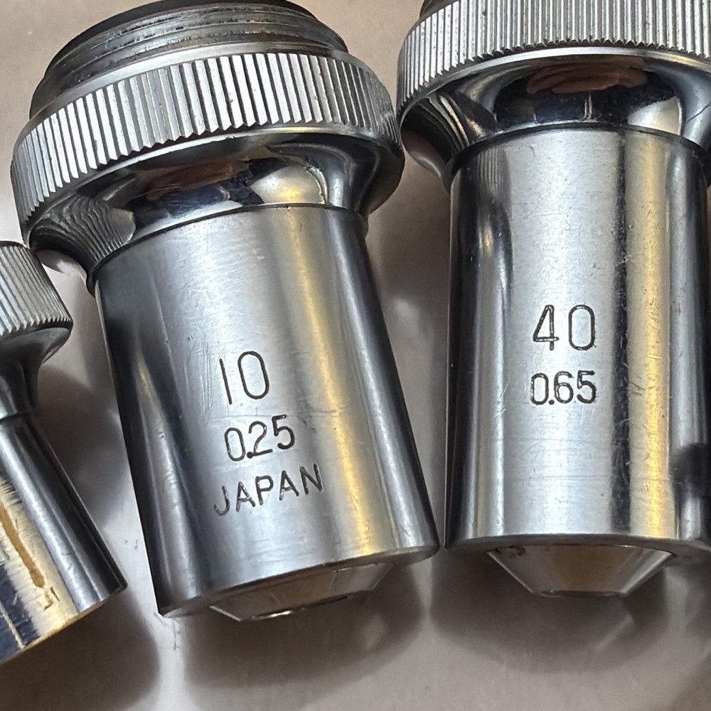 Edscorp Microscope Objective Lot 5x 10x 20x 40x Japan