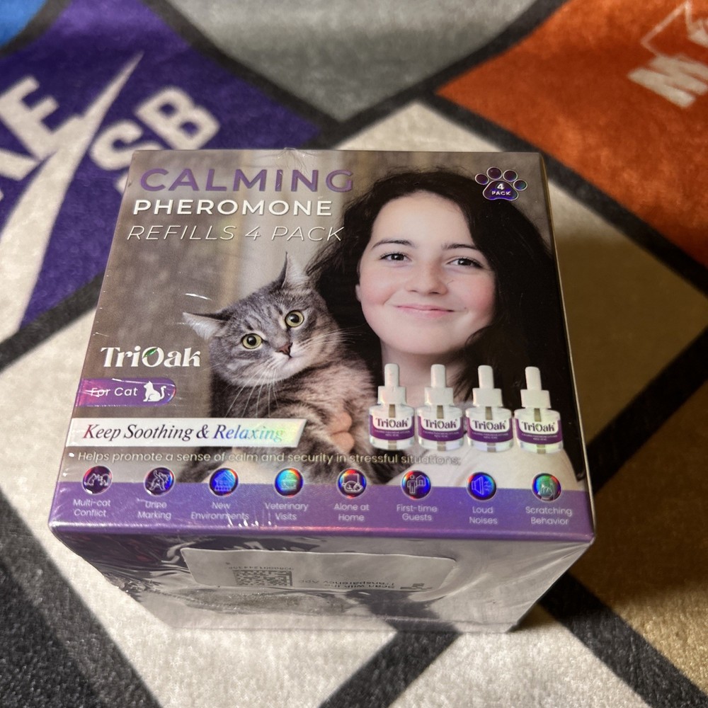 TopSum Cat Calming Diffuser Refills: Pheromone Refill for Cats, 4 Pack