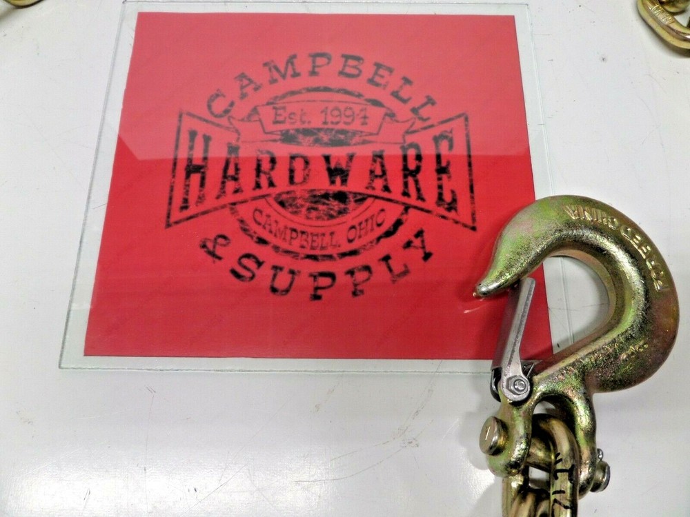 Auto Body Frame Machine Pull Chain 3/8" x 9' Grade 70 with 3/8' Clevis Slip Hook