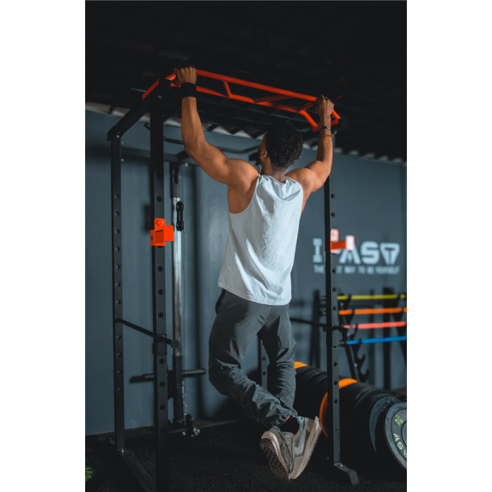 Multi-Functional Power Cage, Adjustable Pull-Up/Squat Rack 1000Lbs Capacity