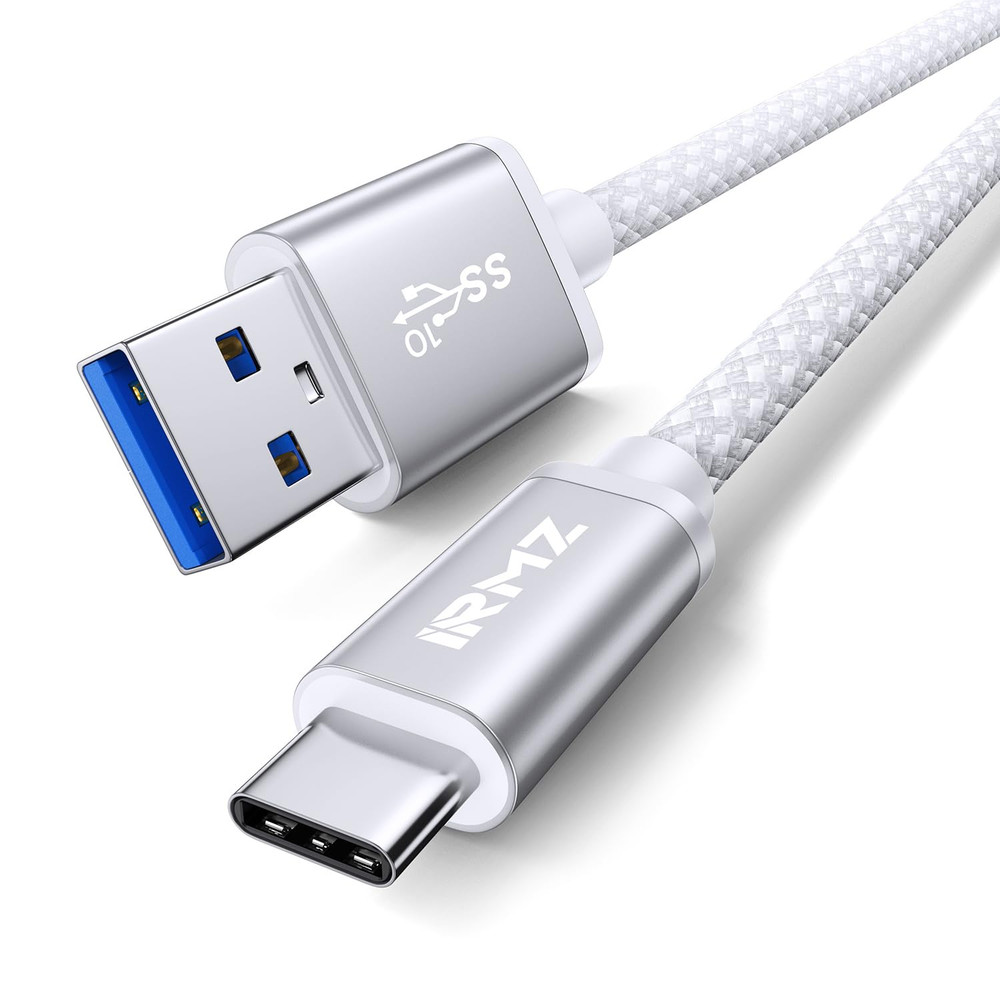 White USB C Data Cable, 3ft USB 3.0 to USB C Cable 10Gbps High Speed Data Transf