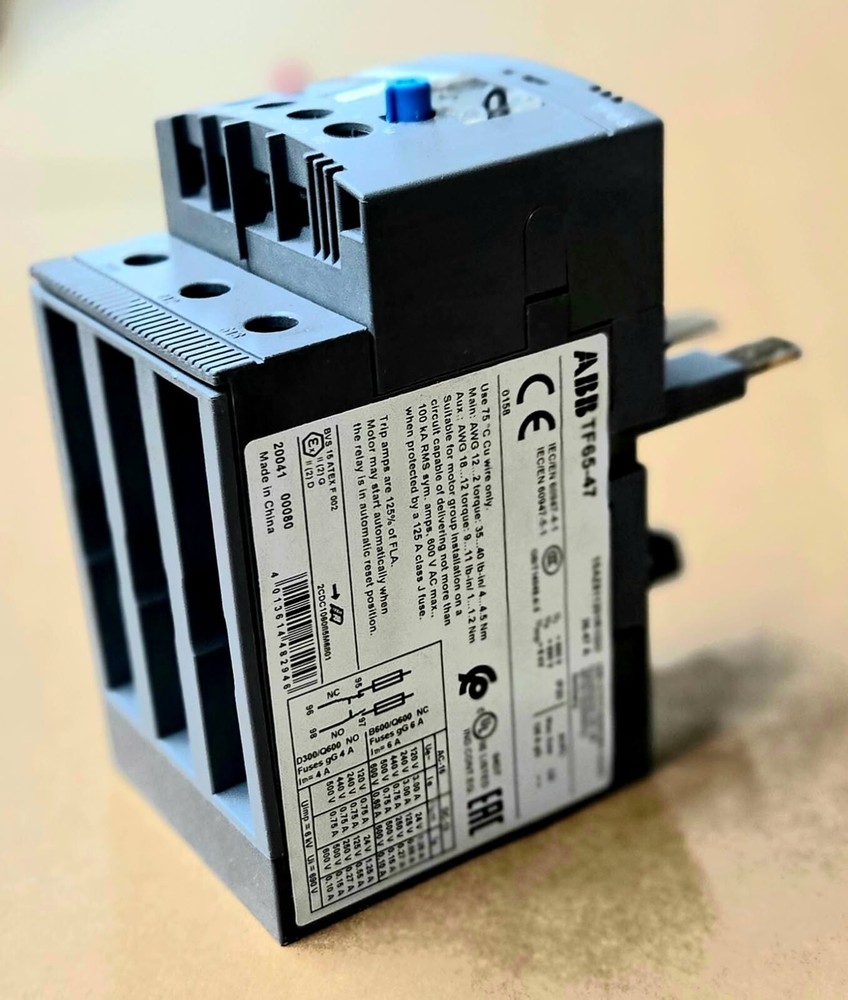 ABB TF-6547 36-47A THERMAL OVERLOAD RELAY