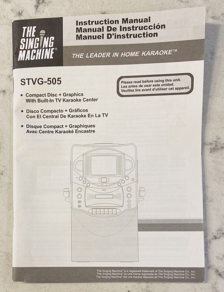 2 THE SINGING MACHINE MICROPHONES * TESTED/WORKS *
