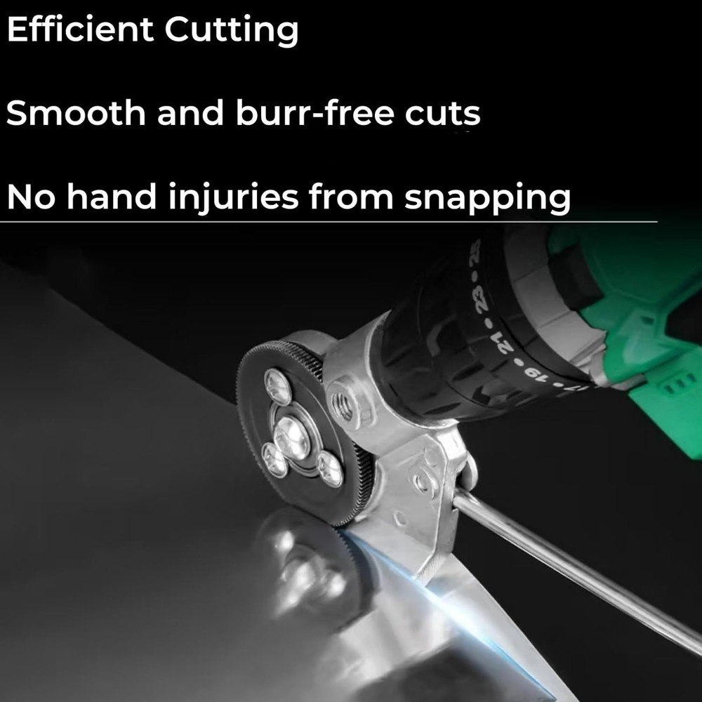 Sheet Metal Shear - Efficient Drill Attachment for Cutting Flat Metal Sheets,