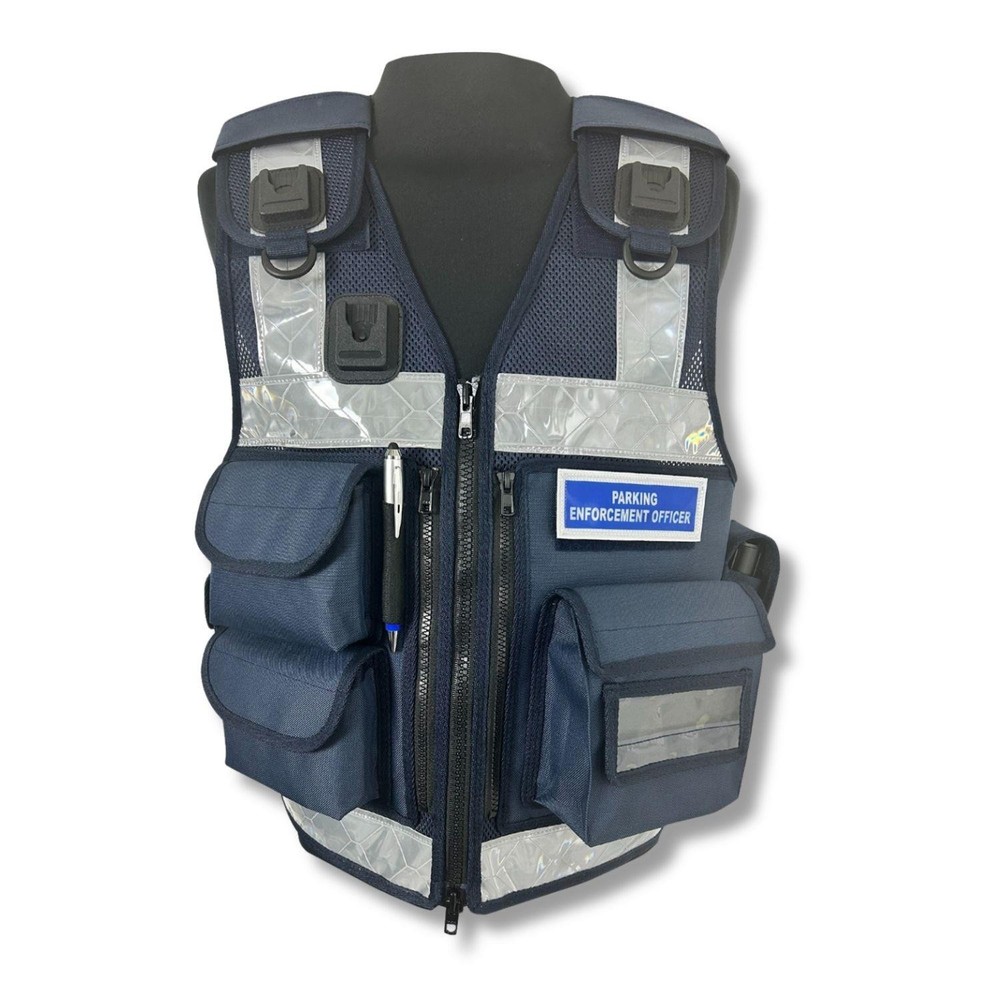 Protec One Size Navy Parking Enforcement Vest