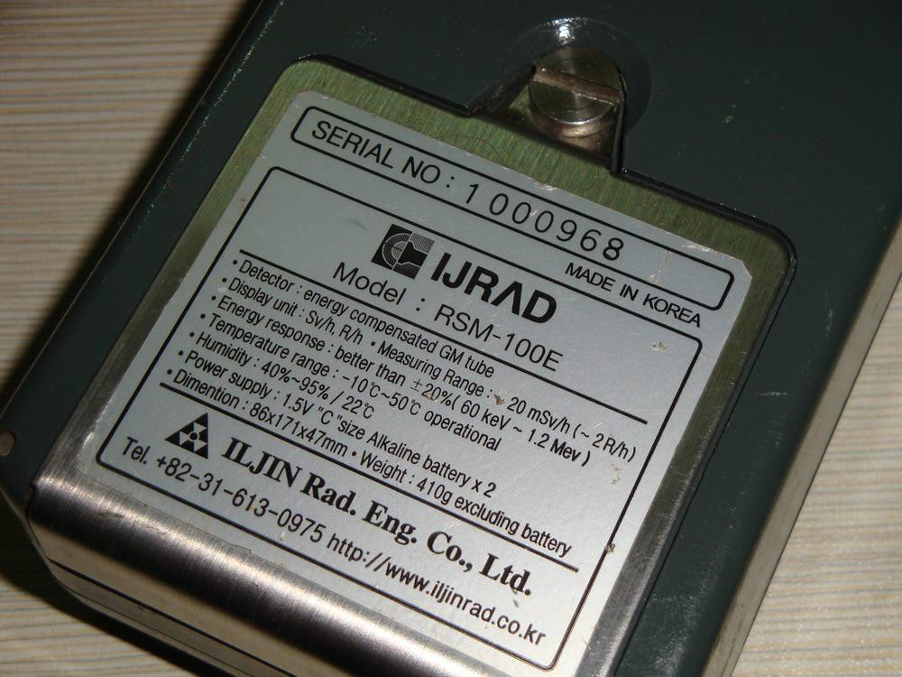 IJRAD RSM-100E Radiation Survey Meter