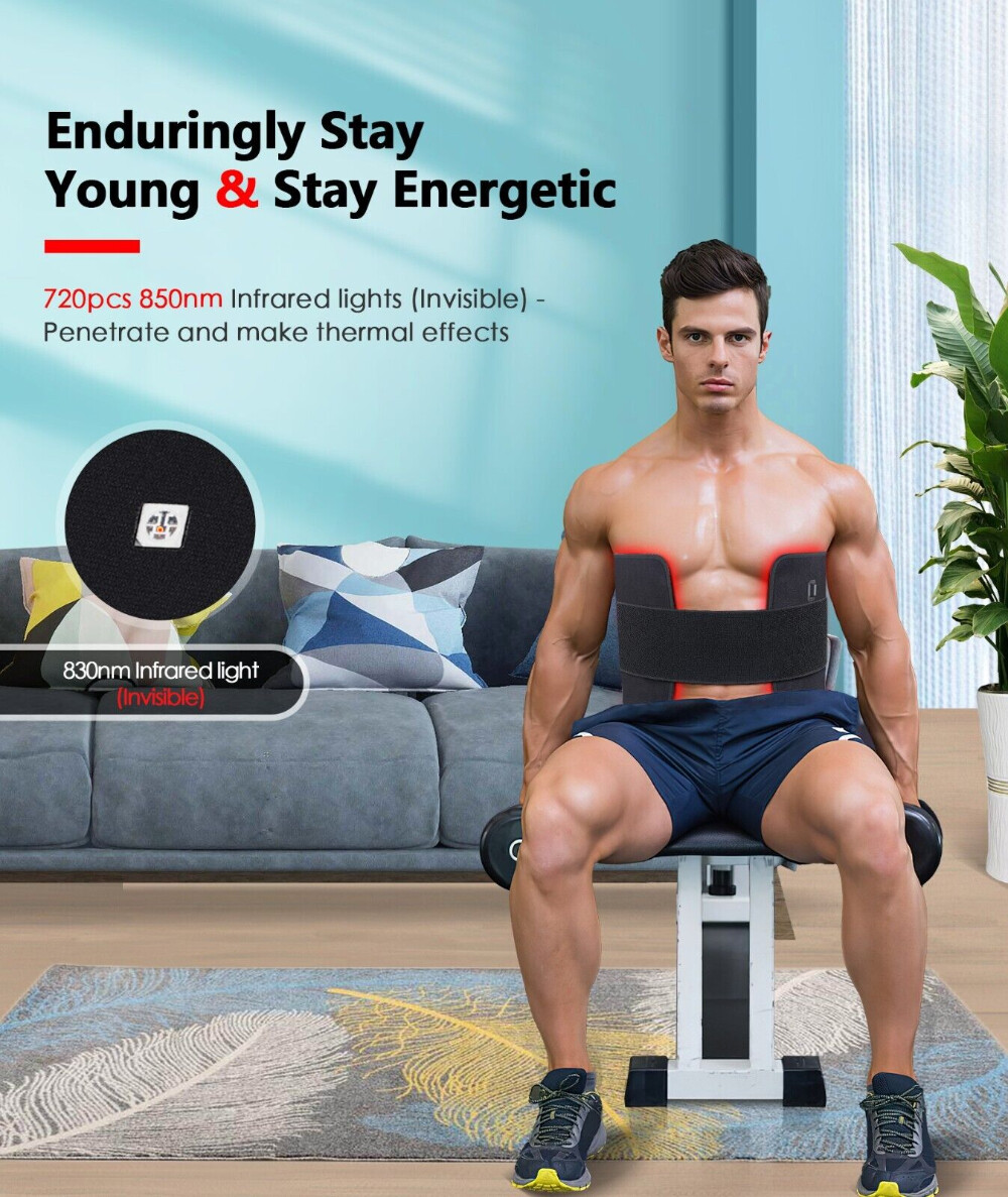 Red Light Therapy Pad LED Full Body Mat Fits Relieving Back Muscle Pain Infrared