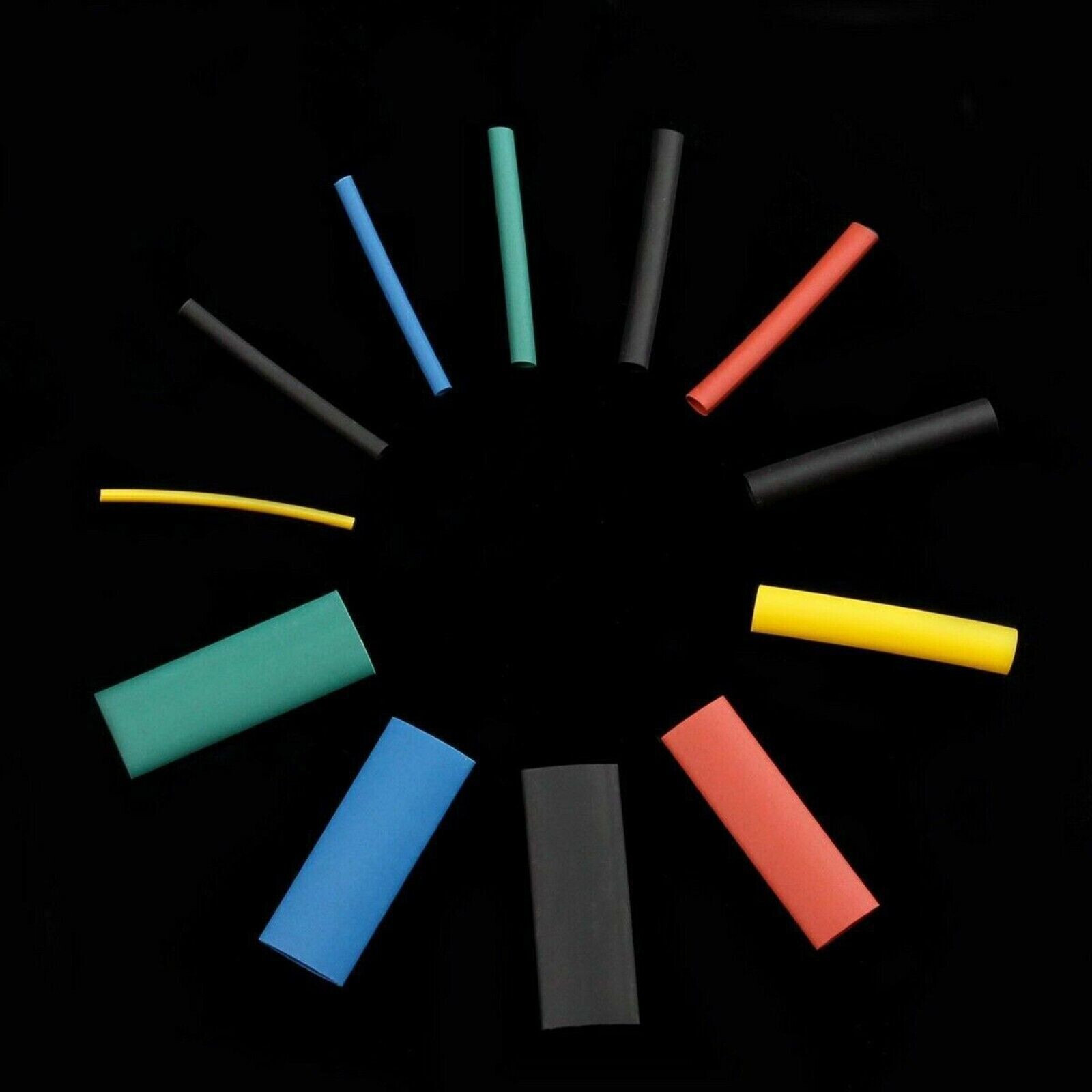 1328 Pcs HEAT SHRINK Tubing Sleeve 2:1 Shrinkable Tube Wire Cable Assortment Kit