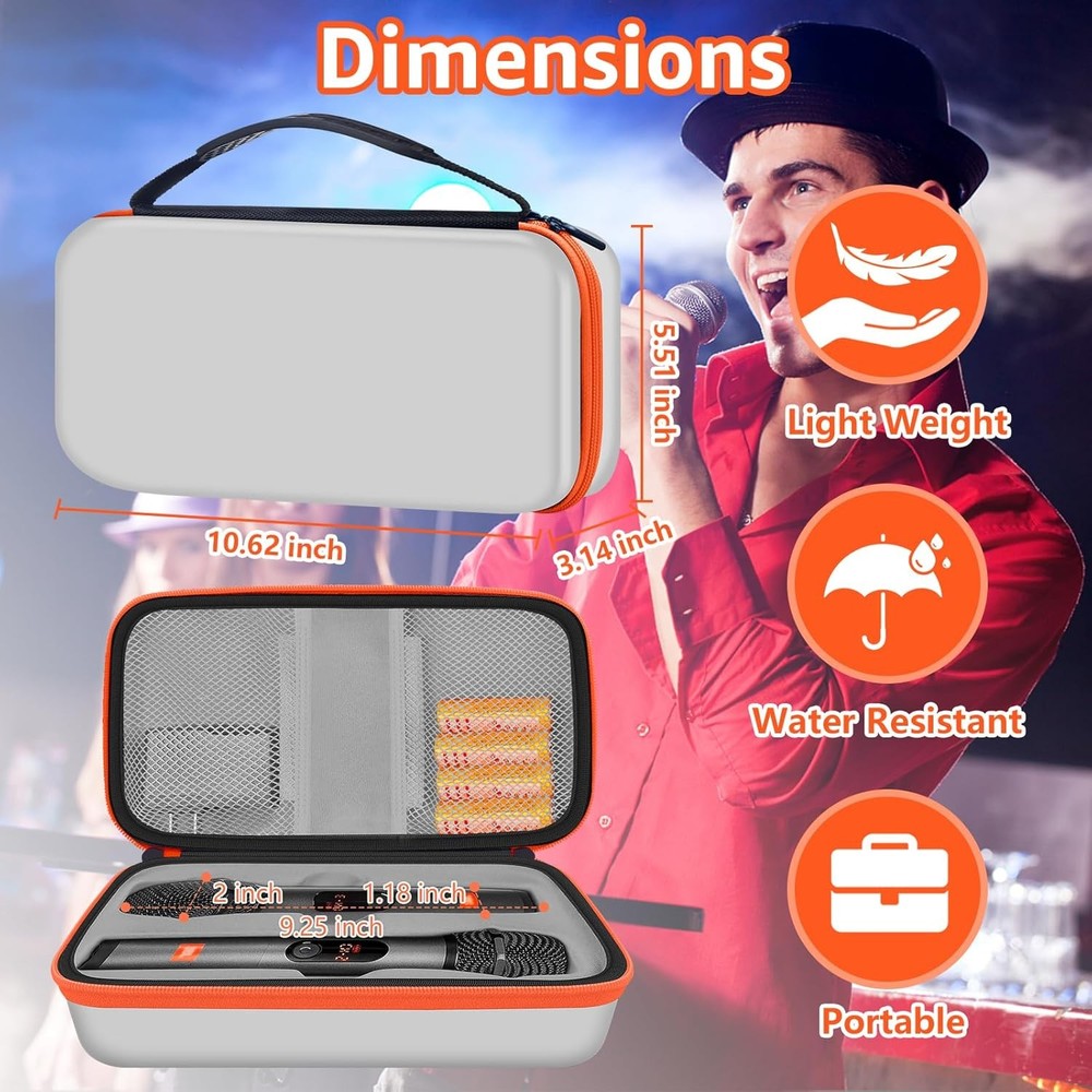 Wireless Microphone Case Compatible with J-B-L Wireless Two Microphone System, P
