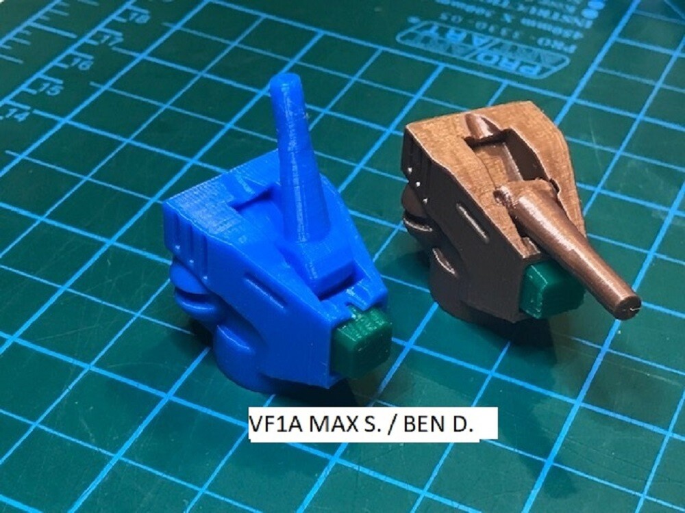 G1 Jetfire / 1/55 Robotech/Macross 3D printed replacement head.
