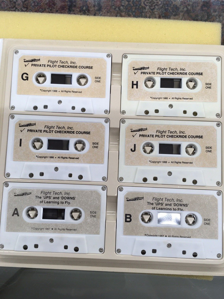 Private Pilot Check Ride Course by Flight Tech (12 cassettes) c5