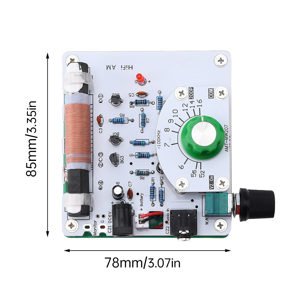 525~1605kHz Medium Wave AM Radio Transmitter DIY Circuit Board Radio Module 6V