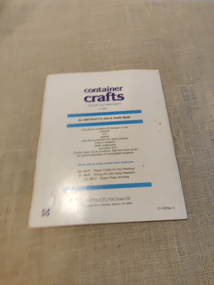 Container Crafts Instructo/McGraw-Hill by Claudia Breznau 1981