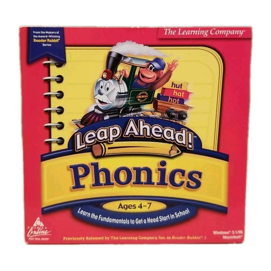 Leap Ahead! Phonics PC Interactive Educational Game Windows/Mac 1999