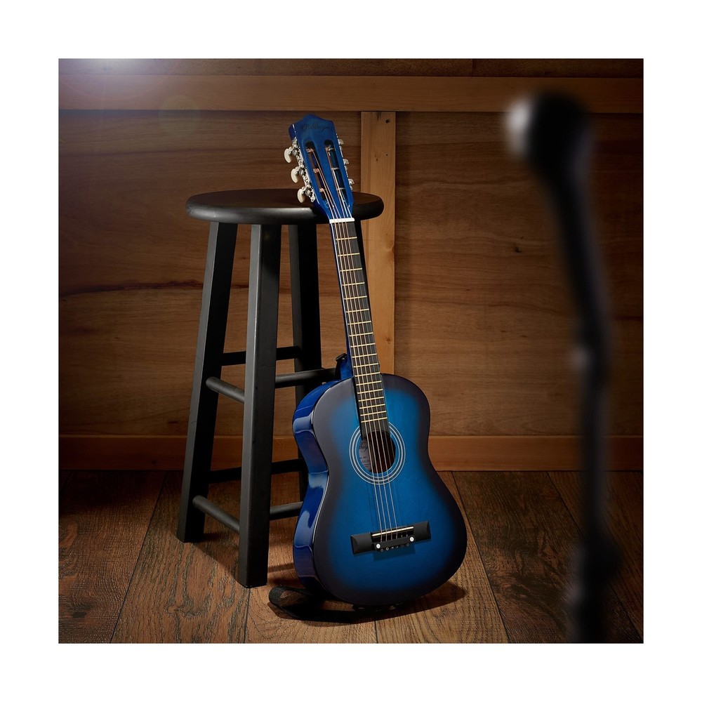 Ashthorpe 30-inch Beginner Acoustic Guitar Package (Blue), Basic Starter Kit ...