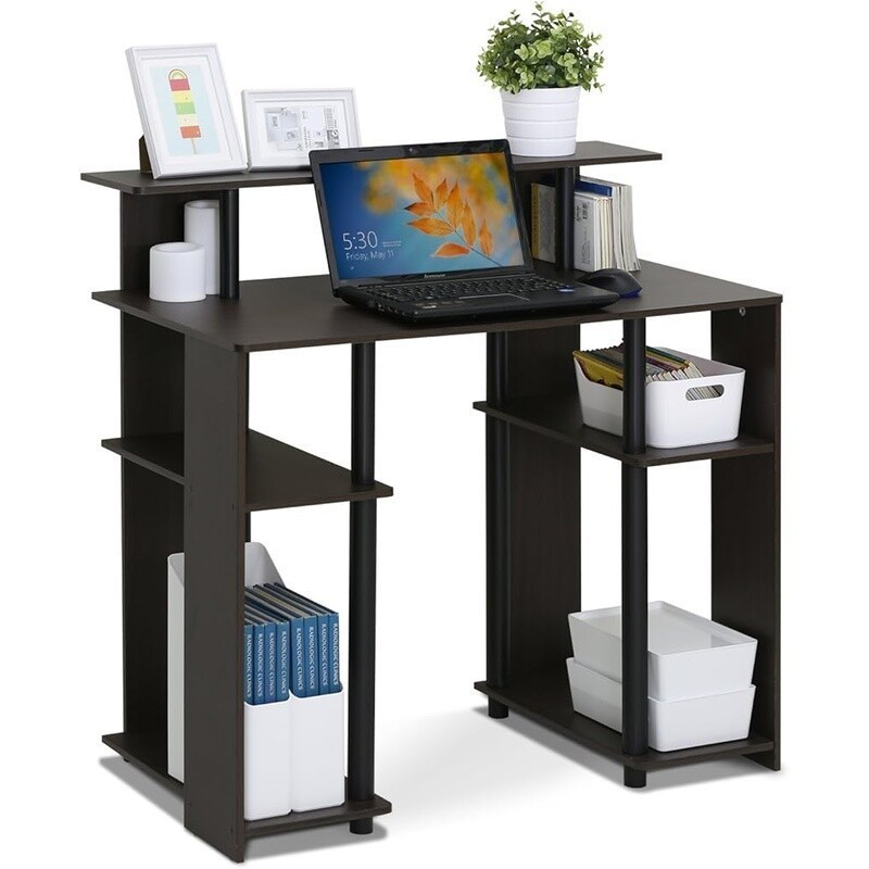 Compact Computer Desk Sturdy Lightweight Easy Assembly Home Office Study Durable