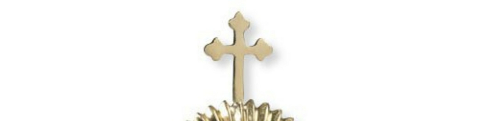 N.G. Brass Round Personal Reliquary Catholic Relic Holder, 6 1/4 Inch