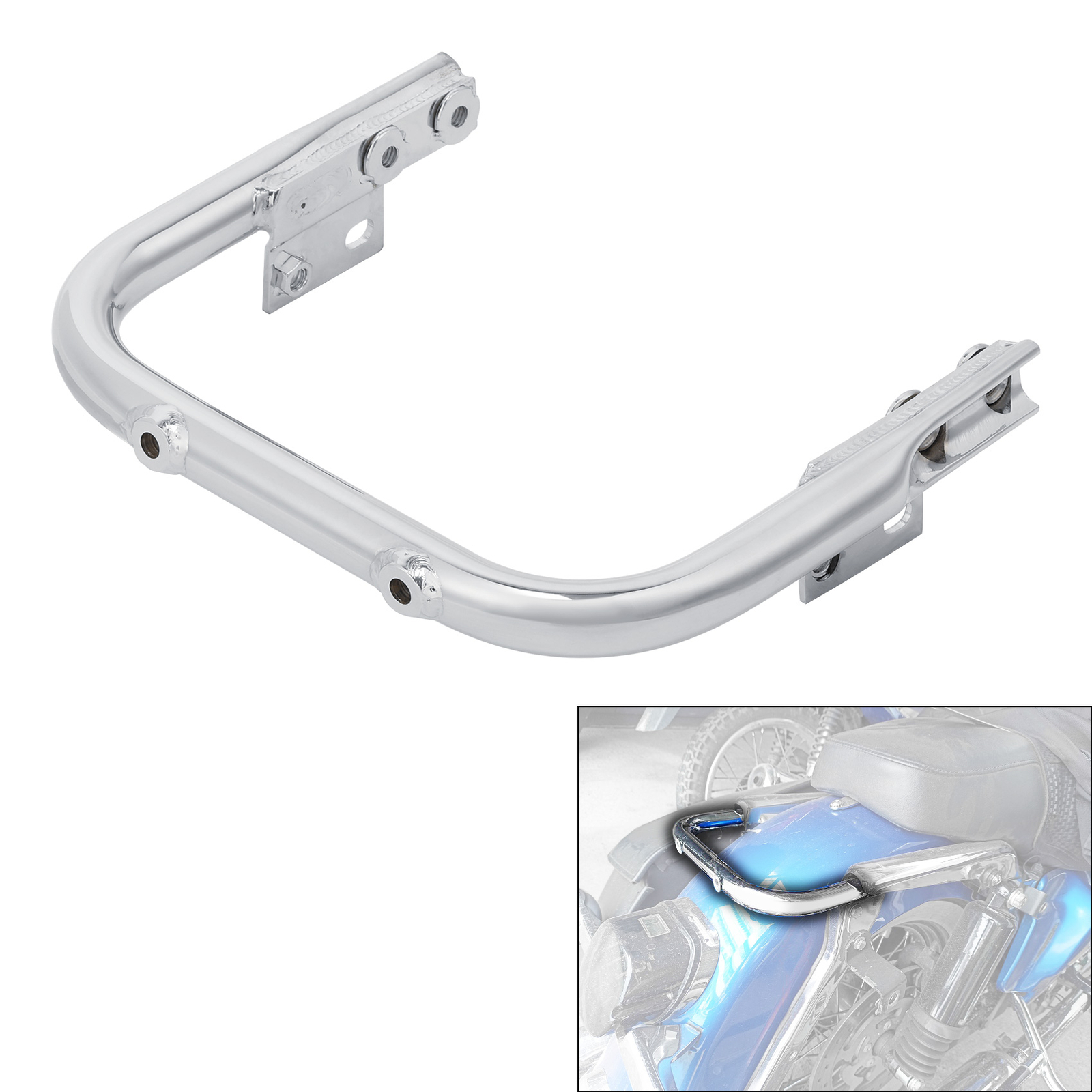 License Plate Mount Support Tube Bracket Fit For Harley Touring Road King 97-08