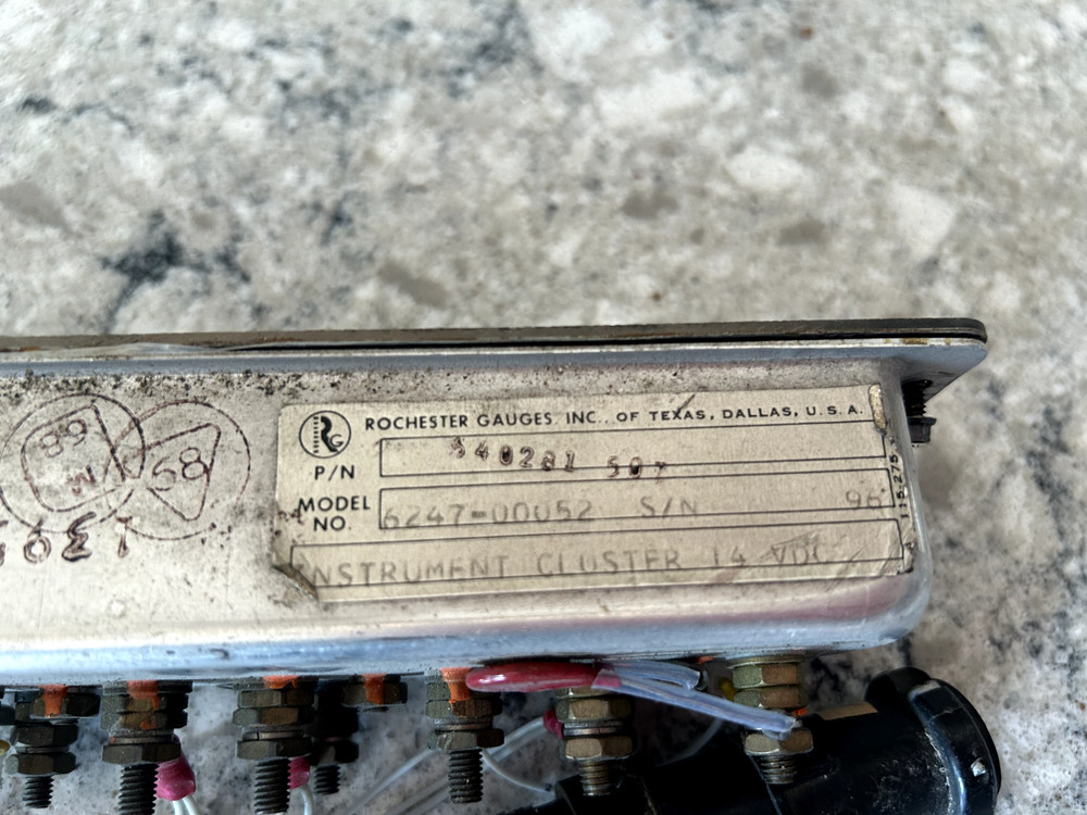 Rochester Engine Gauges Mooney