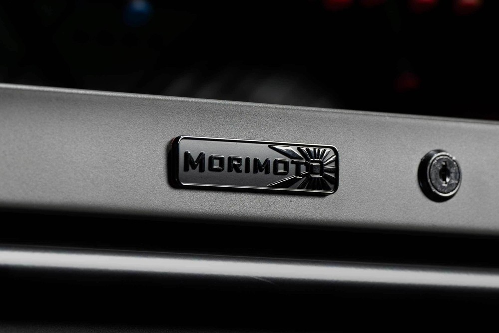 Morimoto Badge: (Black Chrome)