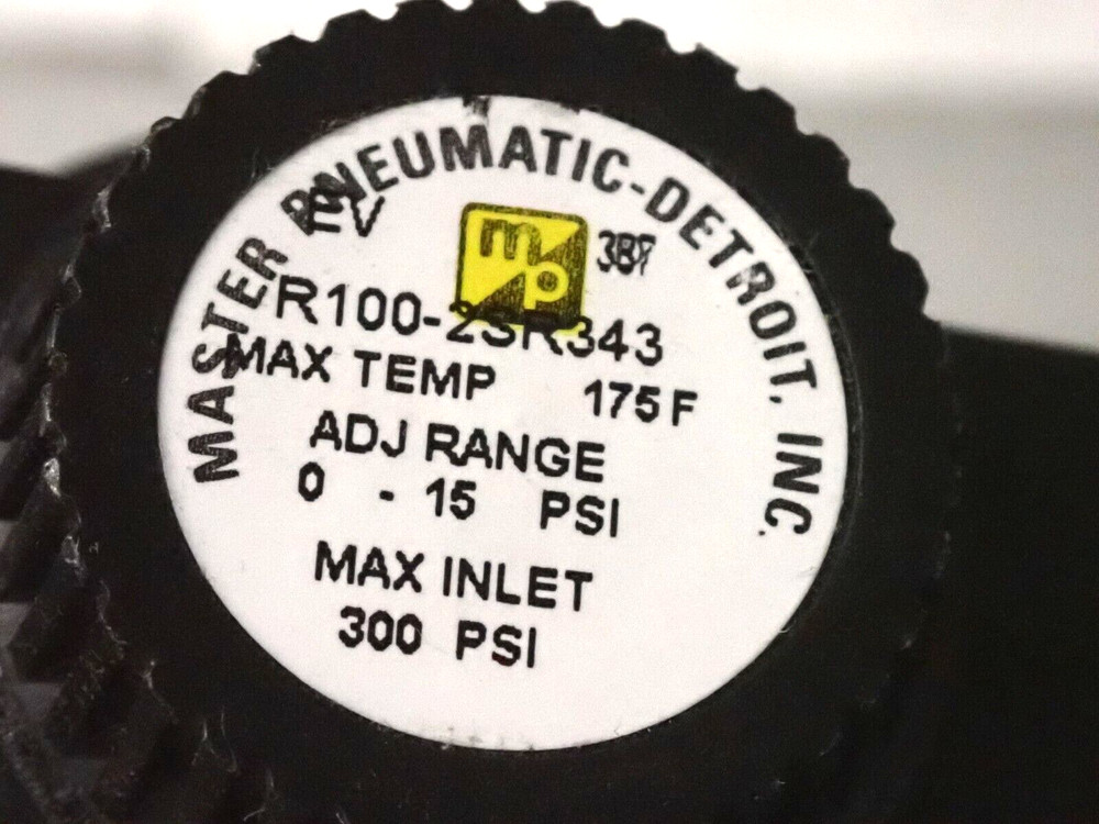 Master Pneumatic R100-2SR343 Regulator NEW