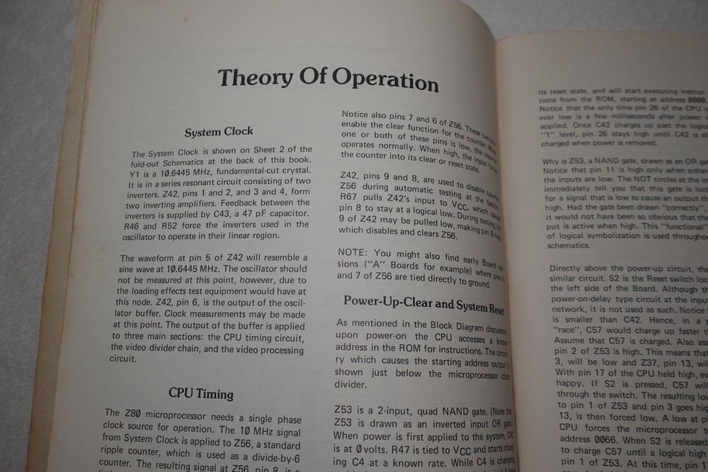 Radio Shack TRS-80 Micro Computer Technical Reference Handbook 1978 Publication