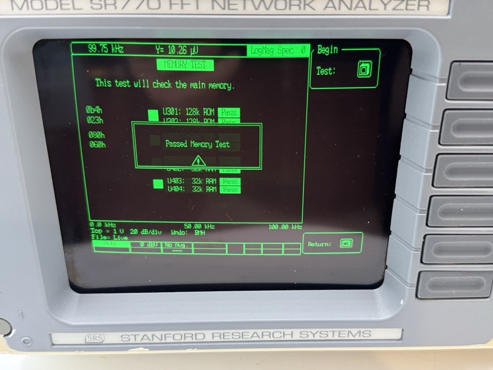 Stanford Research Systems SR770 FFT Network Analyzer, Excellent Condition *GOOD*