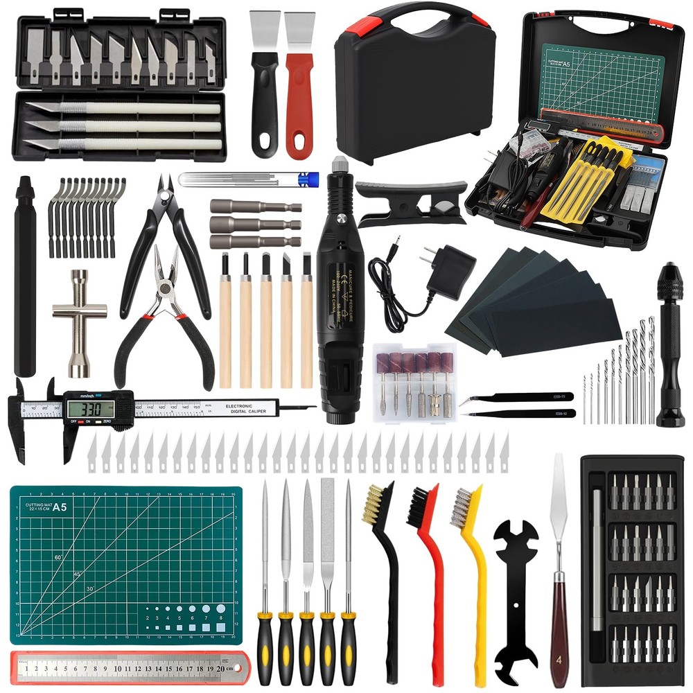 158 PCS 3D Printing Tool Kit, Accessories with Nozzle 158PCS