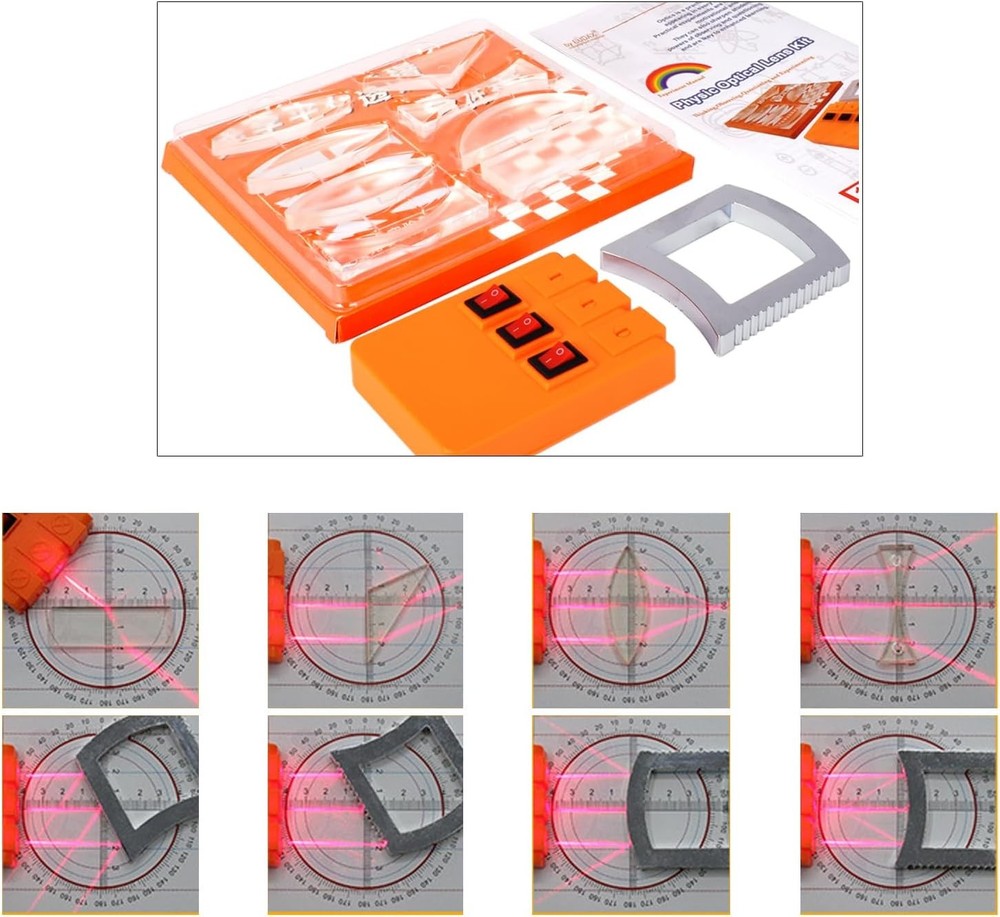 Physics Optical Experiment Set Multifunction Reflector Refraction Triangular...